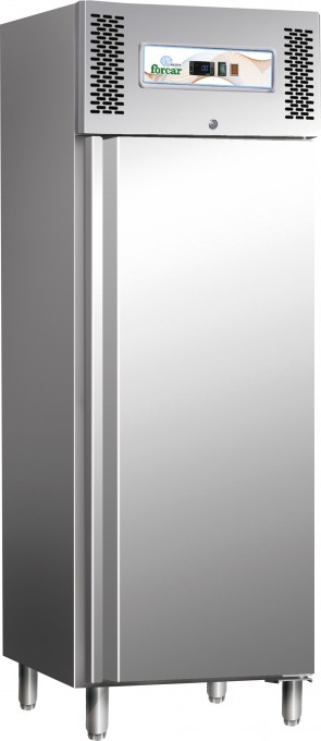 Armadio frigorifero 1 anta GN 2/1 -2° +8° INOX professionale frigo ventilato 650